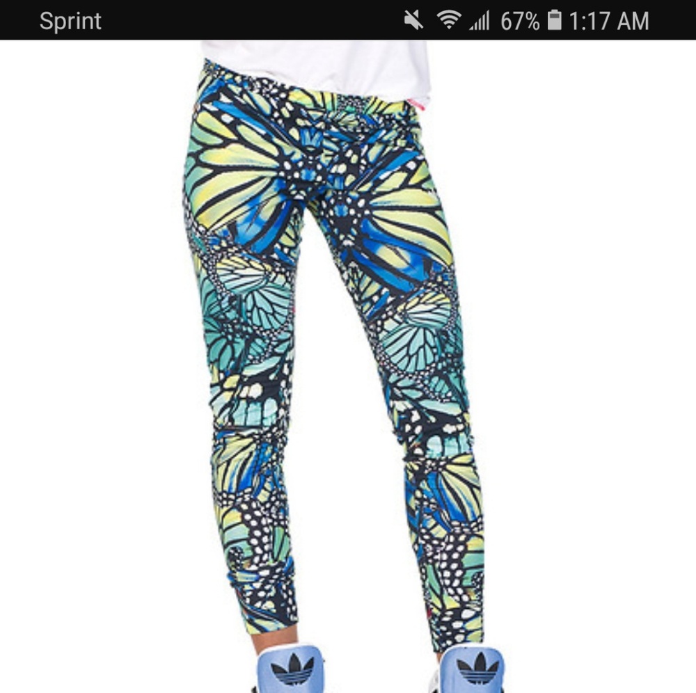 Rare Adidas  butterfly leggings